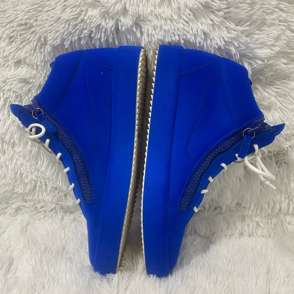 Giuseppe Zanotti Kriss Velvet Sneakers Blue - Picture 7 of 17